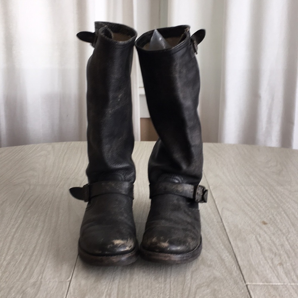 Frye Veronica slouch boot antique black sz 9